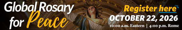 Global Rosary for Peace Email Banner